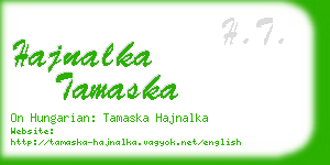 hajnalka tamaska business card